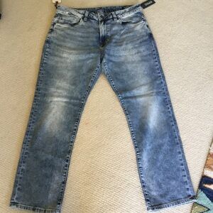 Classic Denim Straight-Leg Jeans